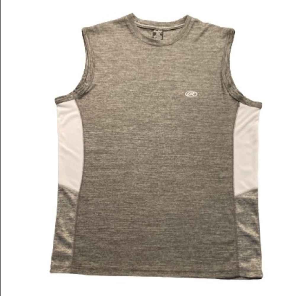 Rawlings Men Sleeveless Shirt, Medium, Gray